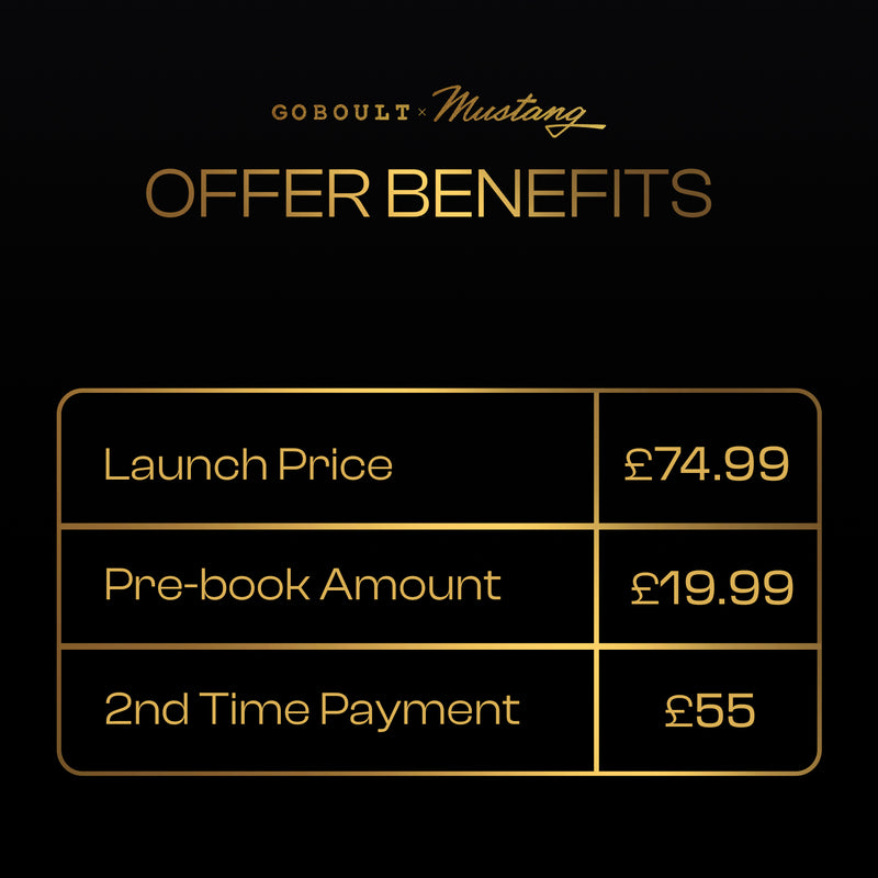 GoBoult Priority Access | Mustang Stallion Nitro Black