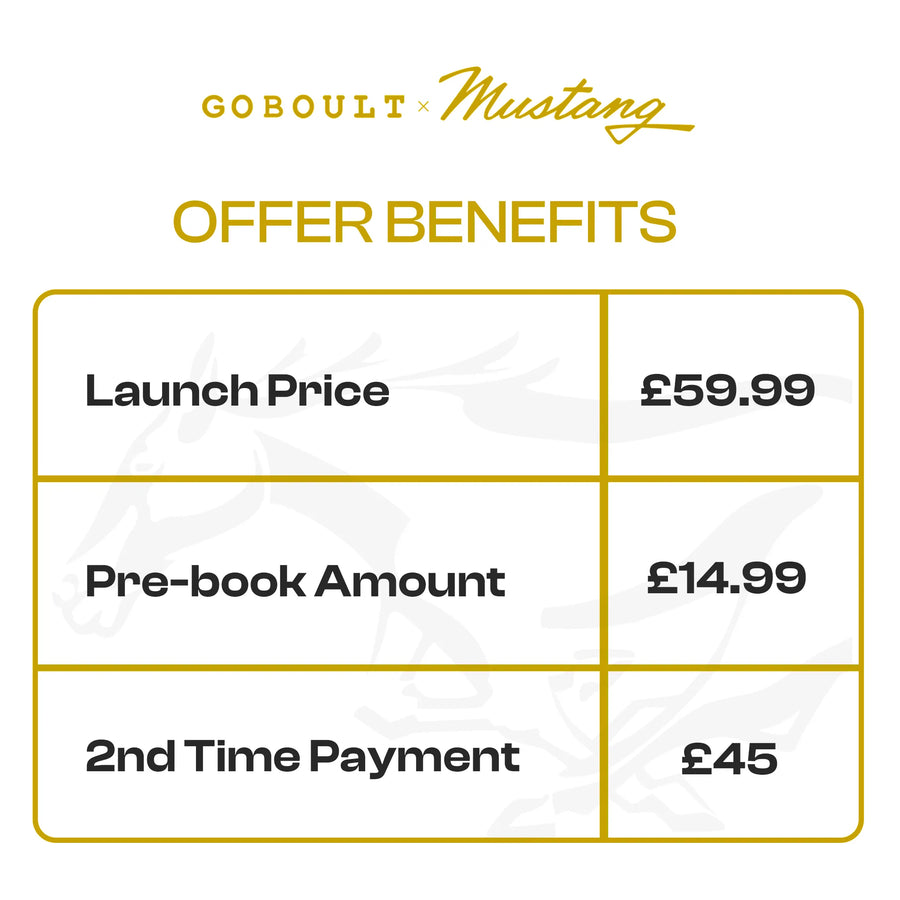 GoBoult Priority Access | Mustang Sprint Turbo Yellow