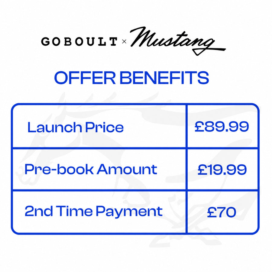 GoBoult Priority Access | Mustang Racer Apex Blue